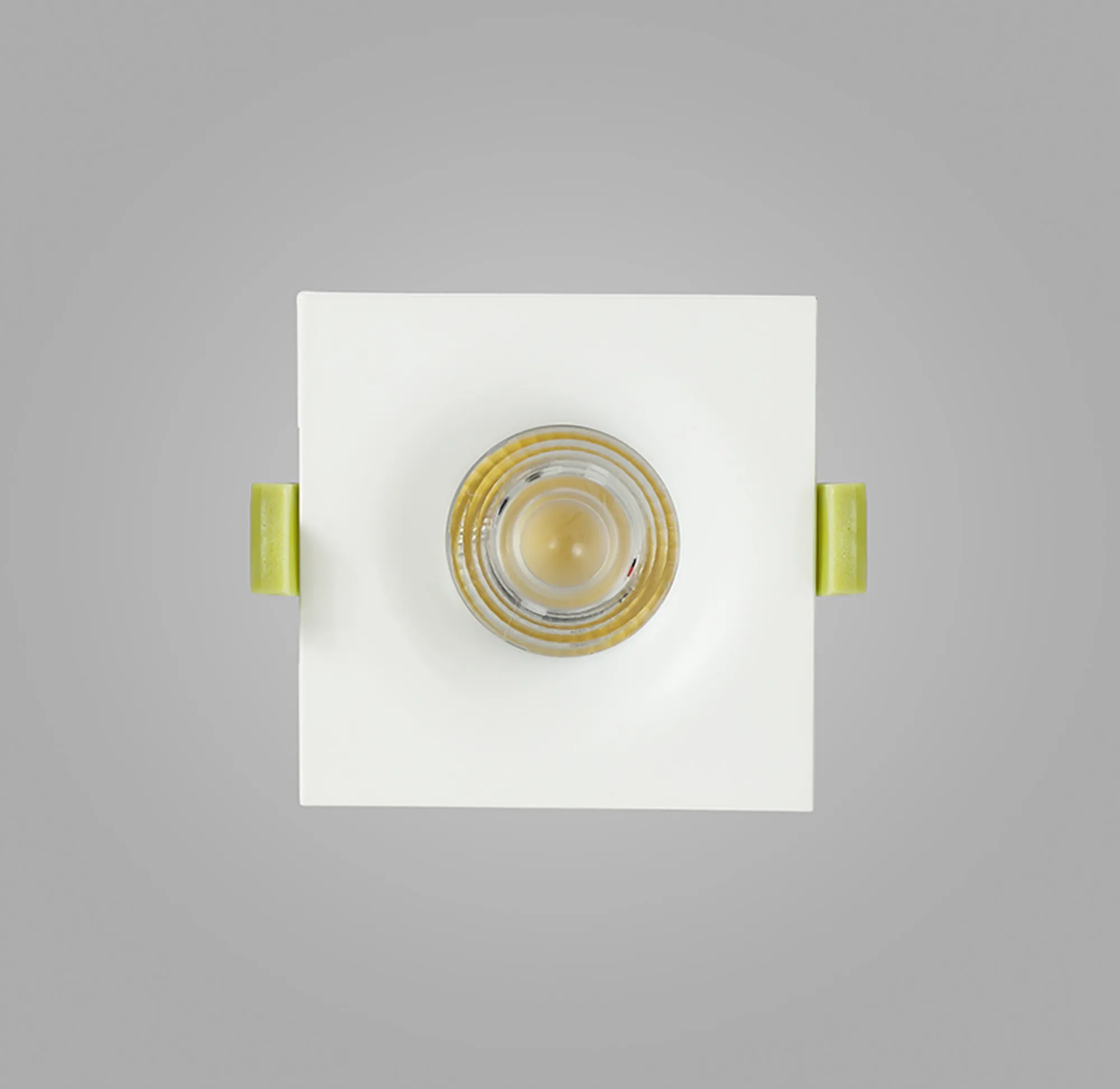 Bruve 9 Tridonic powered 9W 2700K 700lm 36° LED Engine,250mA , CRI>90 LED Engine Matt White Fixed Square Recessed Downlight, Inner Glass cover, IP65 DM201499  Dlux Bruve SQ 9 IP65